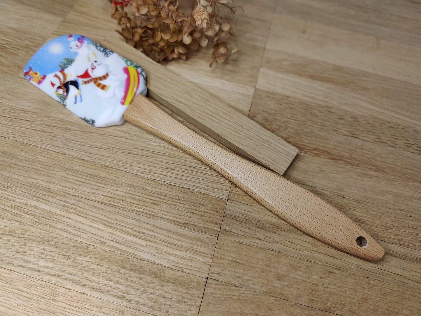 Silikonspatel personalisiert Weihnachten Teigschaber backen, kochen ca. 25 cm lang mit Wunschgravur Geschenk