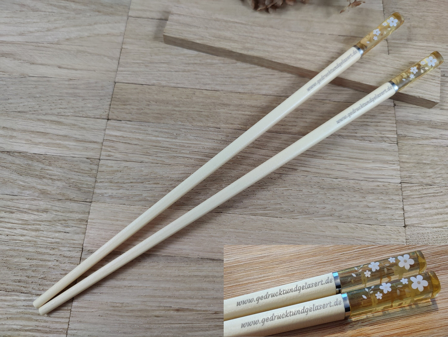 Chopsticks personalisiert mit Motiv 5 Farben zur Wahl Chinesische Stäbchen mit Wunschgravur 24 cm Geschenk