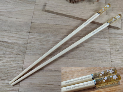Chopsticks personalisiert mit Motiv 5 Farben zur Wahl Chinesische Stäbchen mit Wunschgravur 24 cm Geschenk