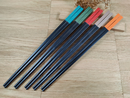 Chopsticks personalisiert mit Fischmotiv 5 Farben zur Wahl Chinesische Stäbchen mit Wunschgravur 24 cm Geschenk