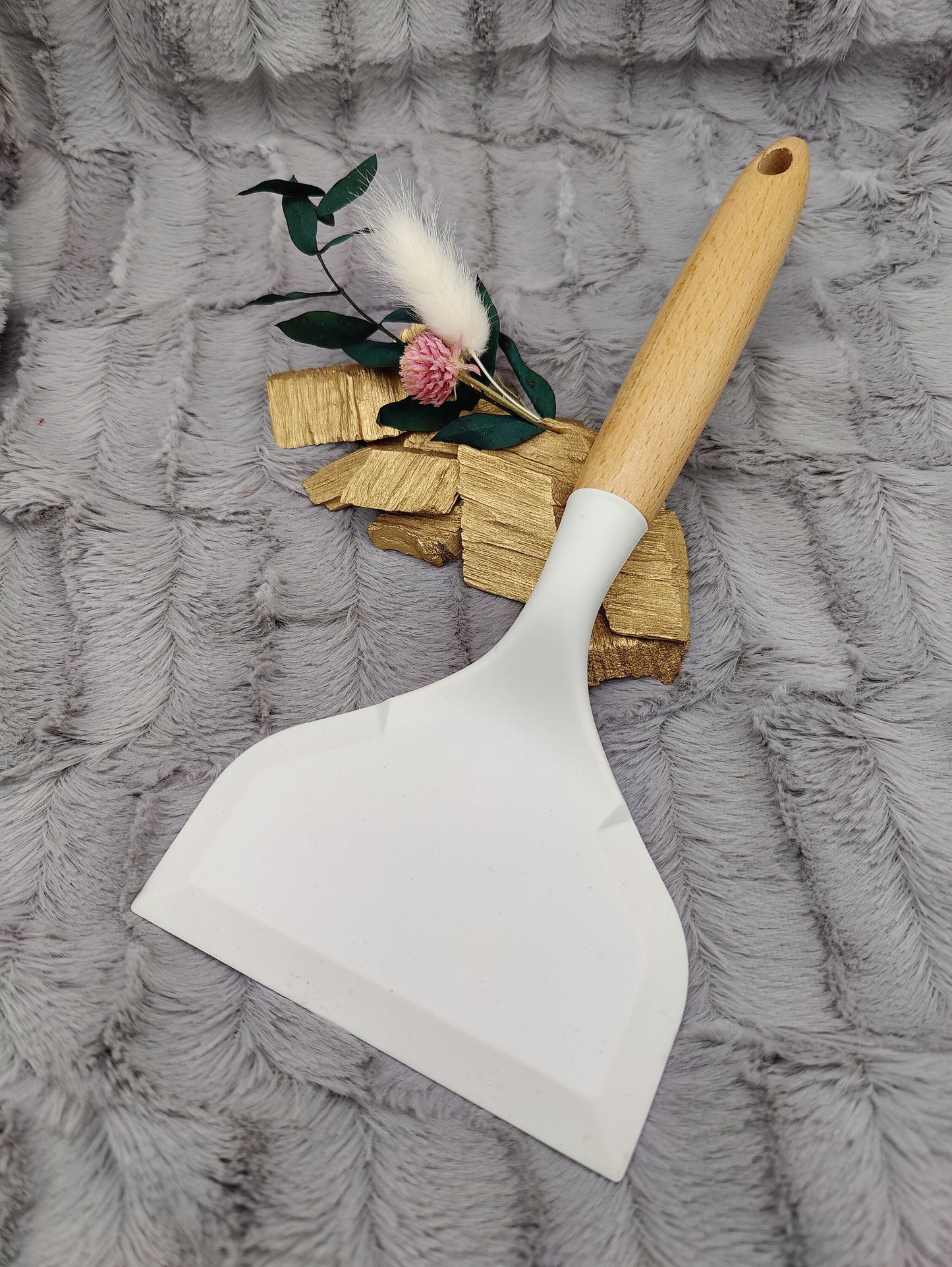 Pfannenwender personalisiert Silikon backen kochen ca. 26 cm lang mit Wunschgravur Geschenk Küchenhelfer