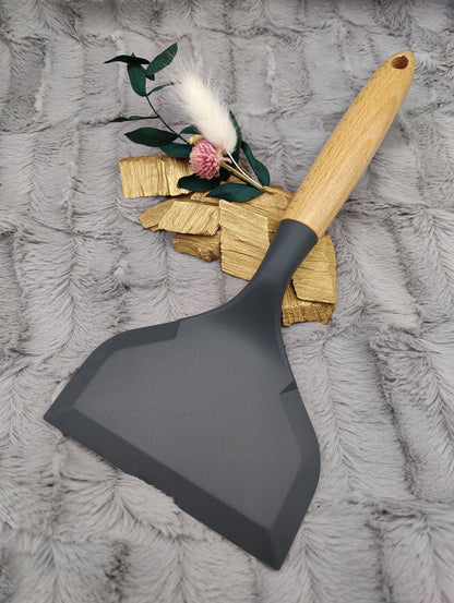 Pfannenwender personalisiert Silikon backen kochen ca. 26 cm lang mit Wunschgravur Geschenk Küchenhelfer