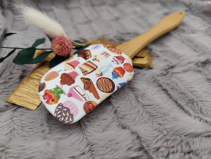 Teigschaber Silikonspatel personalisiert Cupcake Torte Muffins  backen, kochen ca. 25 cm lang mit Wunschgravur personalisiert Geschenk
