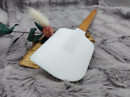 Teigschaber Silikonspatel XXXL personalisiert Klee Glück  backen kochen ca. 32 cm lang mit Wunschgravur Geschenk Küchenhelfer