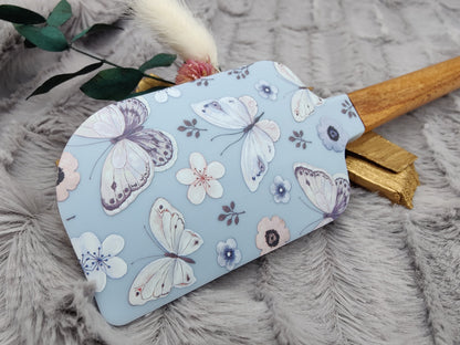 Teigschaber Silikonspatel XXXL personalisiert Schmetterling Butterfly backen kochen ca. 31 cm lang mit Wunschgravur Geschenk Küchenhelfer