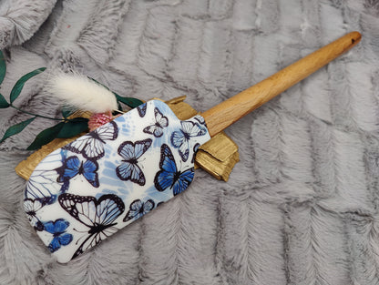 Teigschaber Silikonspatel XXXL personalisiert Schmetterling  backen kochen ca. 31 cm lang mit Wunschgravur Geschenk Küchenhelfer