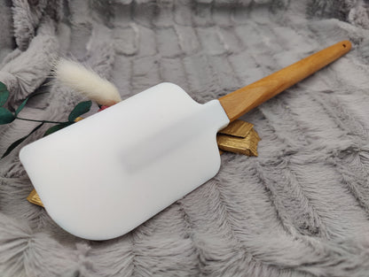 Teigschaber Silikonspatel XXXL personalisiert Zitrone  backen kochen ca. 31 cm lang mit Wunschgravur Geschenk Küchenhelfer