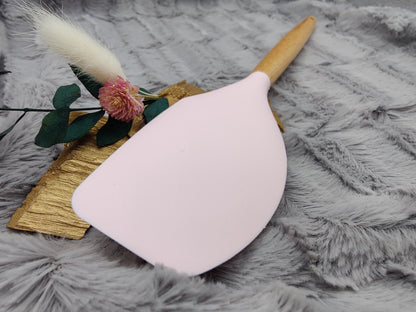 Teigschaber Silikonspatel XXXL personalisiert rosa  backen kochen ca. 32 cm lang mit Wunschgravur Geschenk Küchenhelfer
