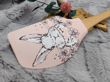 Teigschaber Silikonspatel XXXL Hase Ostern  backen kochen personalisiert ca. 31 cm lang mit Wunschgravur Geschenk Küchenhelfer