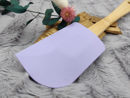 Teigschaber Silikonspatel personalisiert 2er Set lila und rot backen, kochen ca. 25 cm lang mit Wunschgravur Geschenk