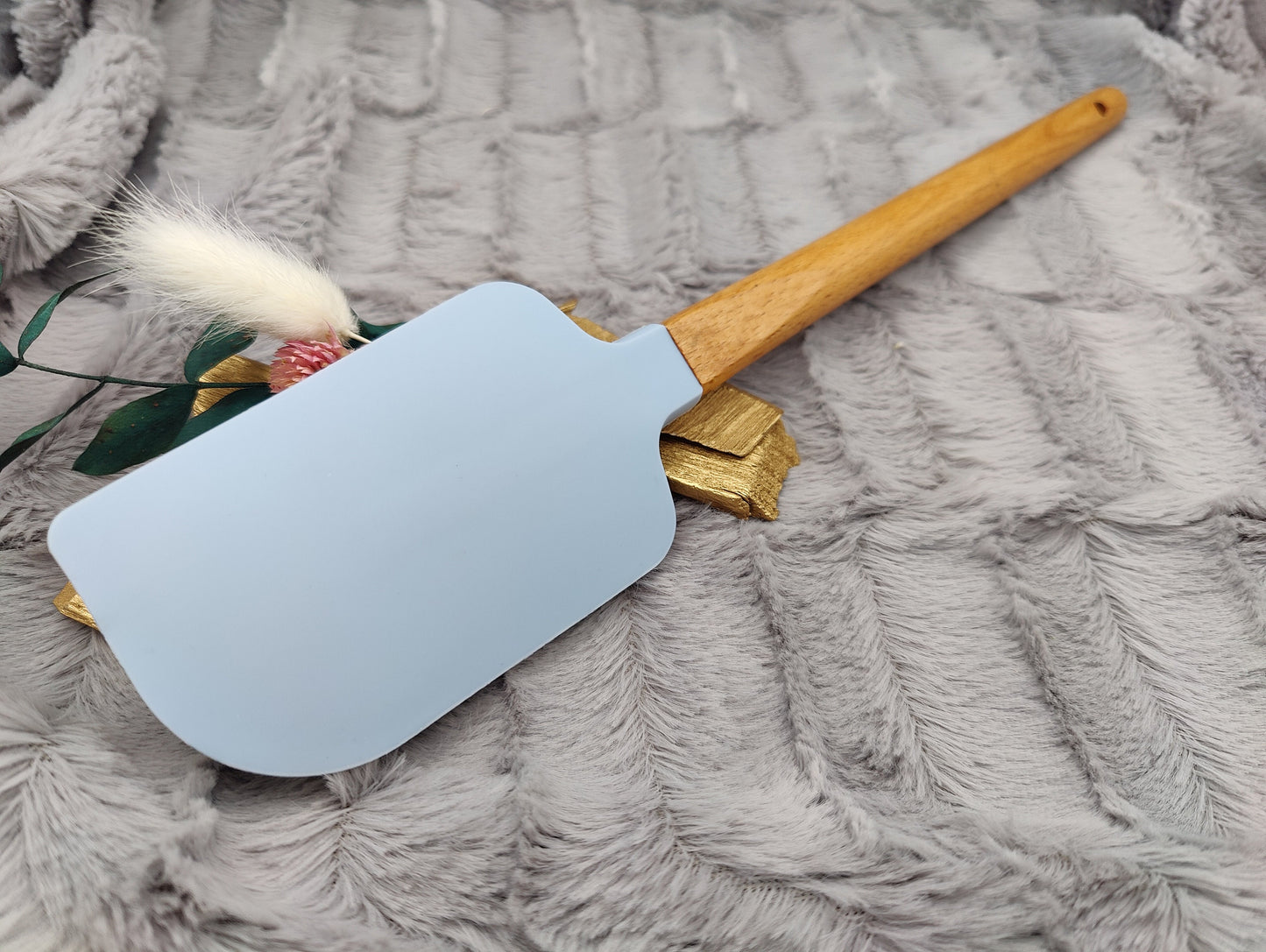 Teigschaber Silikonspatel XXXL personalisiert Schmetterling Butterfly backen kochen ca. 31 cm lang mit Wunschgravur Geschenk Küchenhelfer