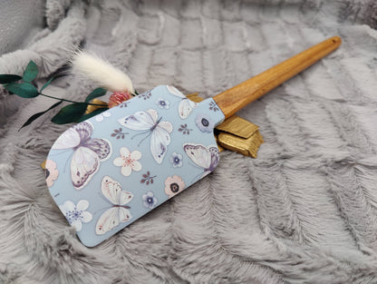 Teigschaber Silikonspatel XXXL personalisiert Schmetterling Butterfly backen kochen ca. 31 cm lang mit Wunschgravur Geschenk Küchenhelfer