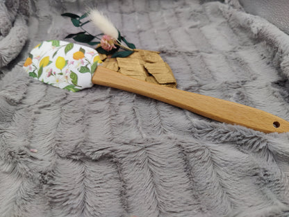 Teigschaber Silikonspatel XXXL Zitrusfrüchte  backen kochen personalisiert ca. 31 cm lang mit Wunschgravur Geschenk Küchenhelfer