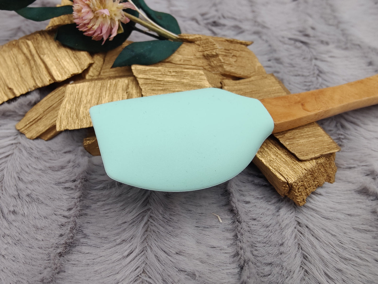 Teigschaber Silikonspatel Spatel mint  backen, kochen uvm. ca. 21 cm lang mit Wunschgravur personalisiert  Geschenk