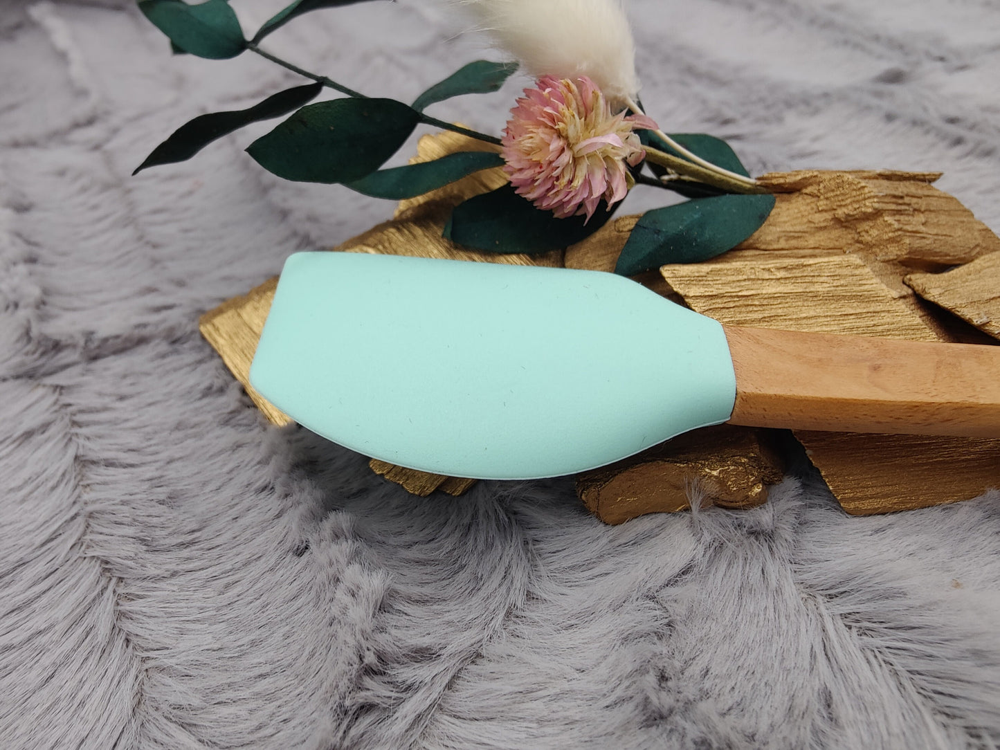 Teigschaber Silikonspatel Spatel mint  backen, kochen uvm. ca. 21 cm lang mit Wunschgravur personalisiert  Geschenk