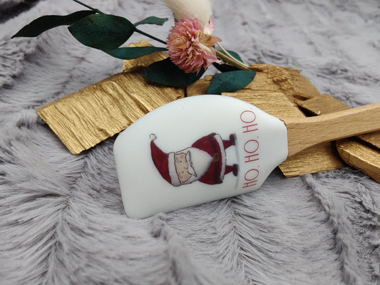 Silikonspatel Nikolaus personalisiert Weihnachten Teigschaber mit Motiv backen, kochen, grillen ca. 18 cm lang Geschenk