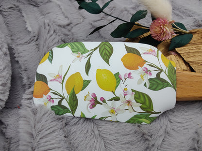 Teigschaber Silikonspatel XXXL Zitrusfrüchte  backen kochen personalisiert ca. 31 cm lang mit Wunschgravur Geschenk Küchenhelfer