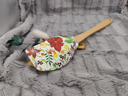 Teigschaber Silikonspatel XXXL Lilie  backen kochen personalisiert ca. 31 cm lang mit Wunschgravur Geschenk Küchenhelfer