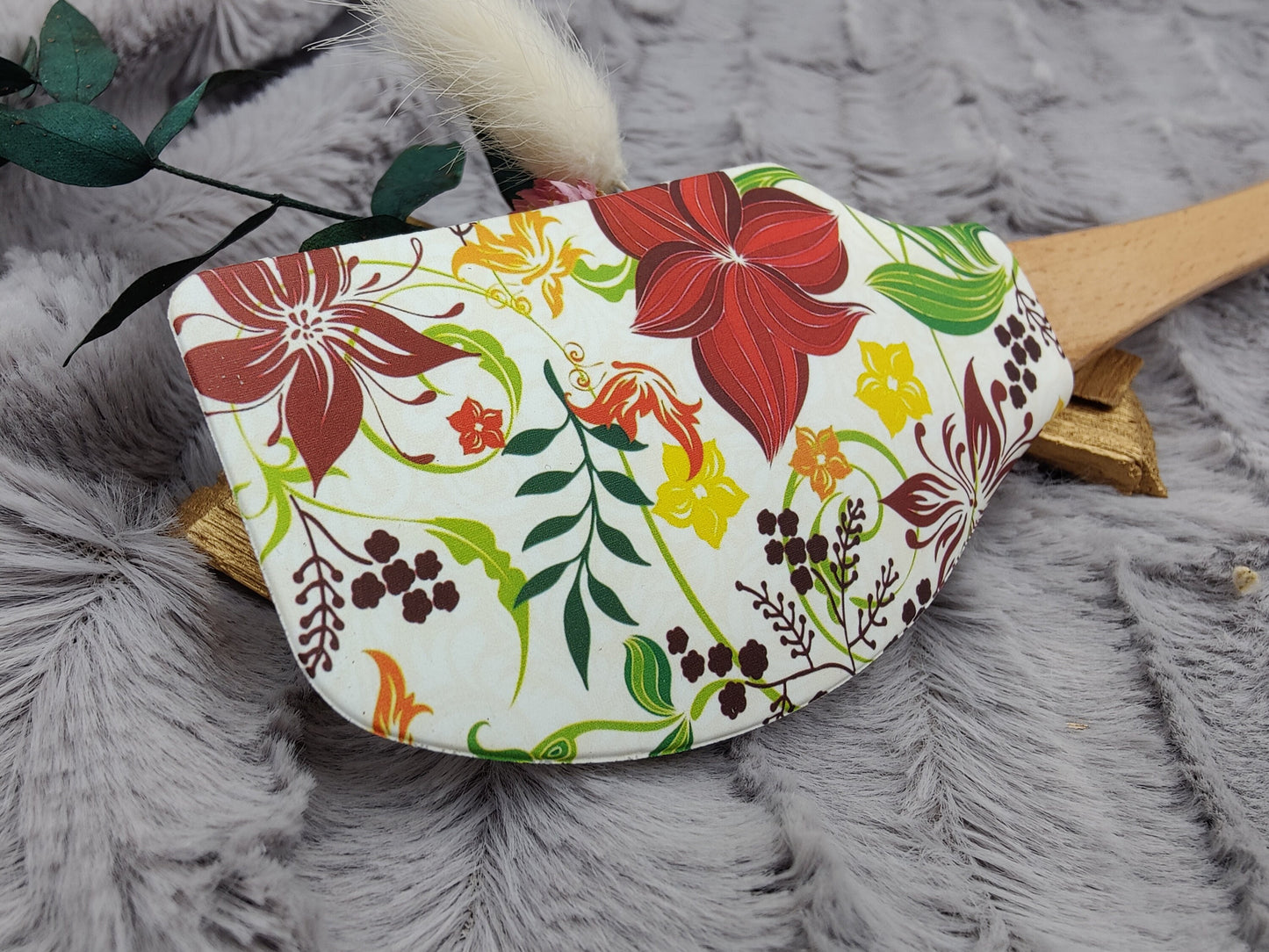 Teigschaber Silikonspatel XXXL Lilie  backen kochen personalisiert ca. 31 cm lang mit Wunschgravur Geschenk Küchenhelfer