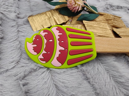 Teigschaber Silikonspatel Muffin Cupcake grün  backen, kochen ca. 22,5 cm lang mit Wunschgravur personalisiert Geschenk