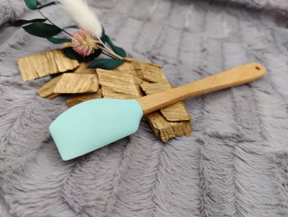 Teigschaber Silikonspatel Spatel mint  backen, kochen uvm. ca. 21 cm lang mit Wunschgravur personalisiert  Geschenk
