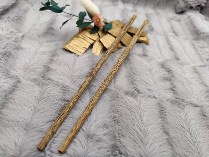 2 Chopsticks personalisiert Holz 1 Paar mit Wunschgravur 25 cm Geschenk Essstäbchen