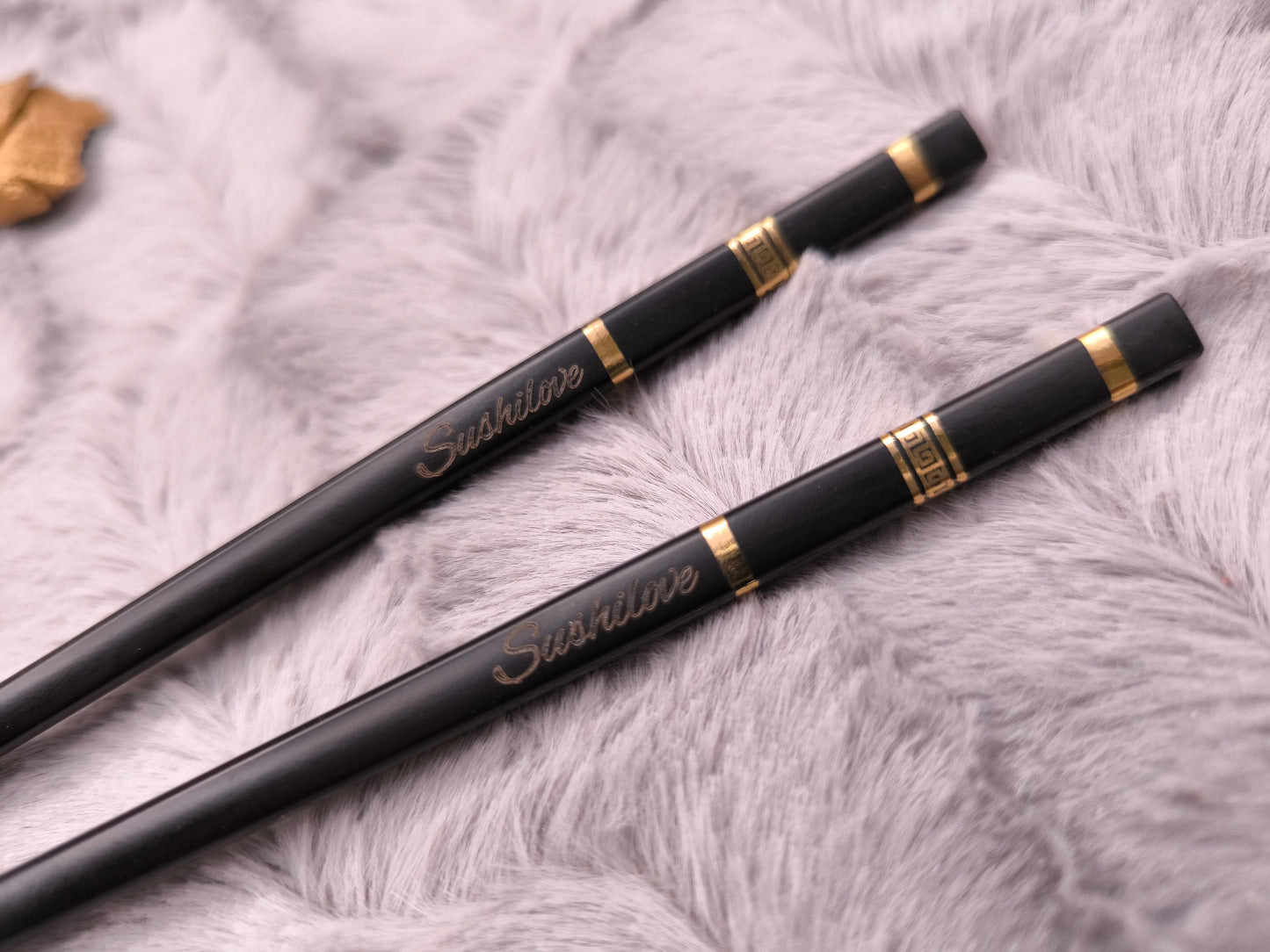 1 Paar Chopsticks personalisiert B-Ware 2 Stück Essstäbchen mit Gravur 24 cm Geschenk Wunschgavur