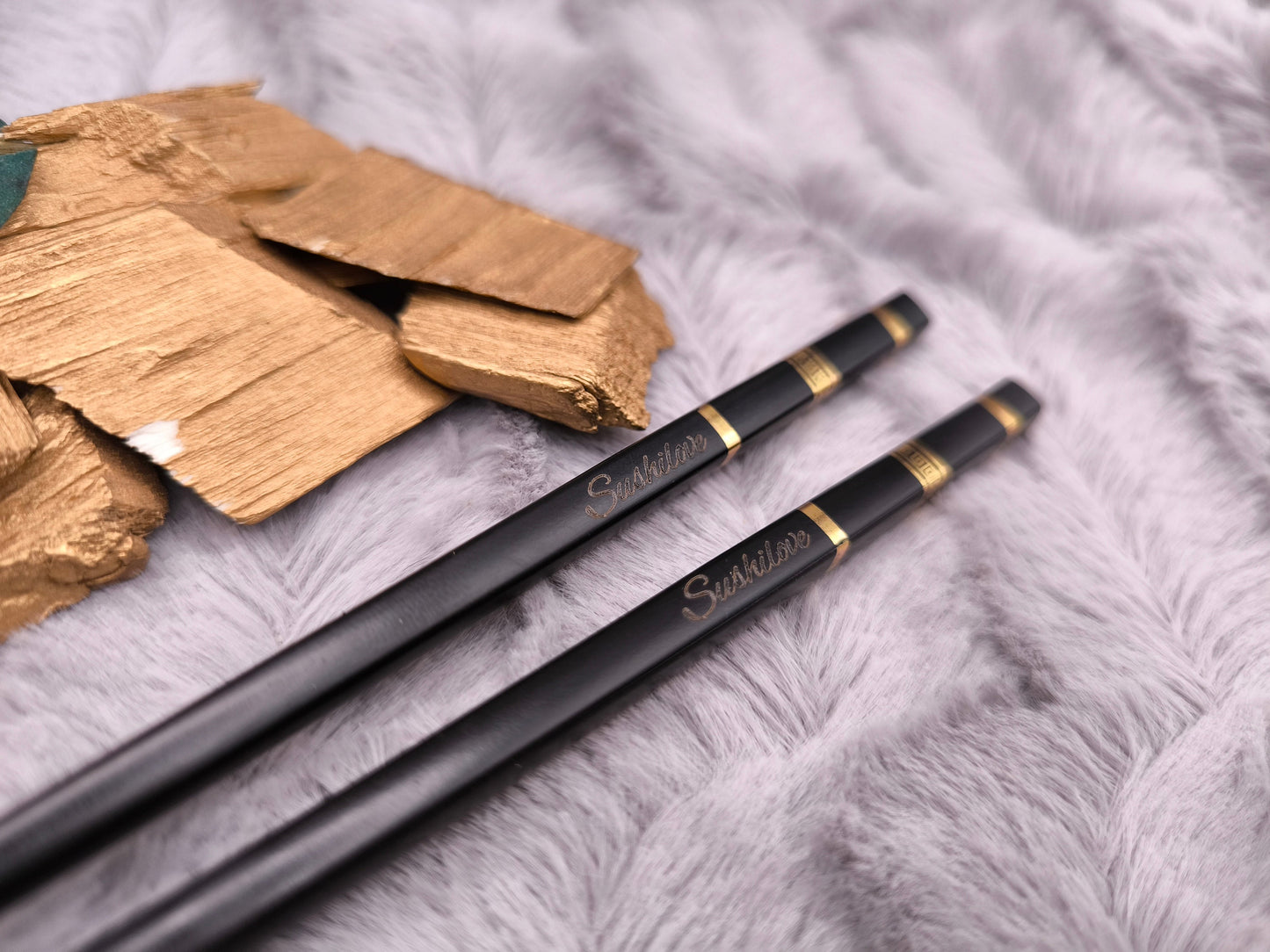 1 Paar Chopsticks personalisiert 2 Stück Essstäbchen mit Gravur 24 cm Geschenk Wunschgavur
