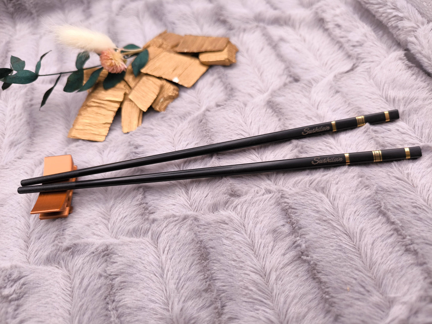 1 Paar Chopsticks personalisiert 2 Stück Essstäbchen mit Gravur 24 cm Geschenk Wunschgavur