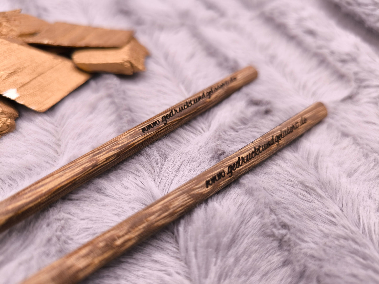 2 Chopsticks personalisiert Holz 1 Paar mit Wunschgravur 25 cm Geschenk Essstäbchen
