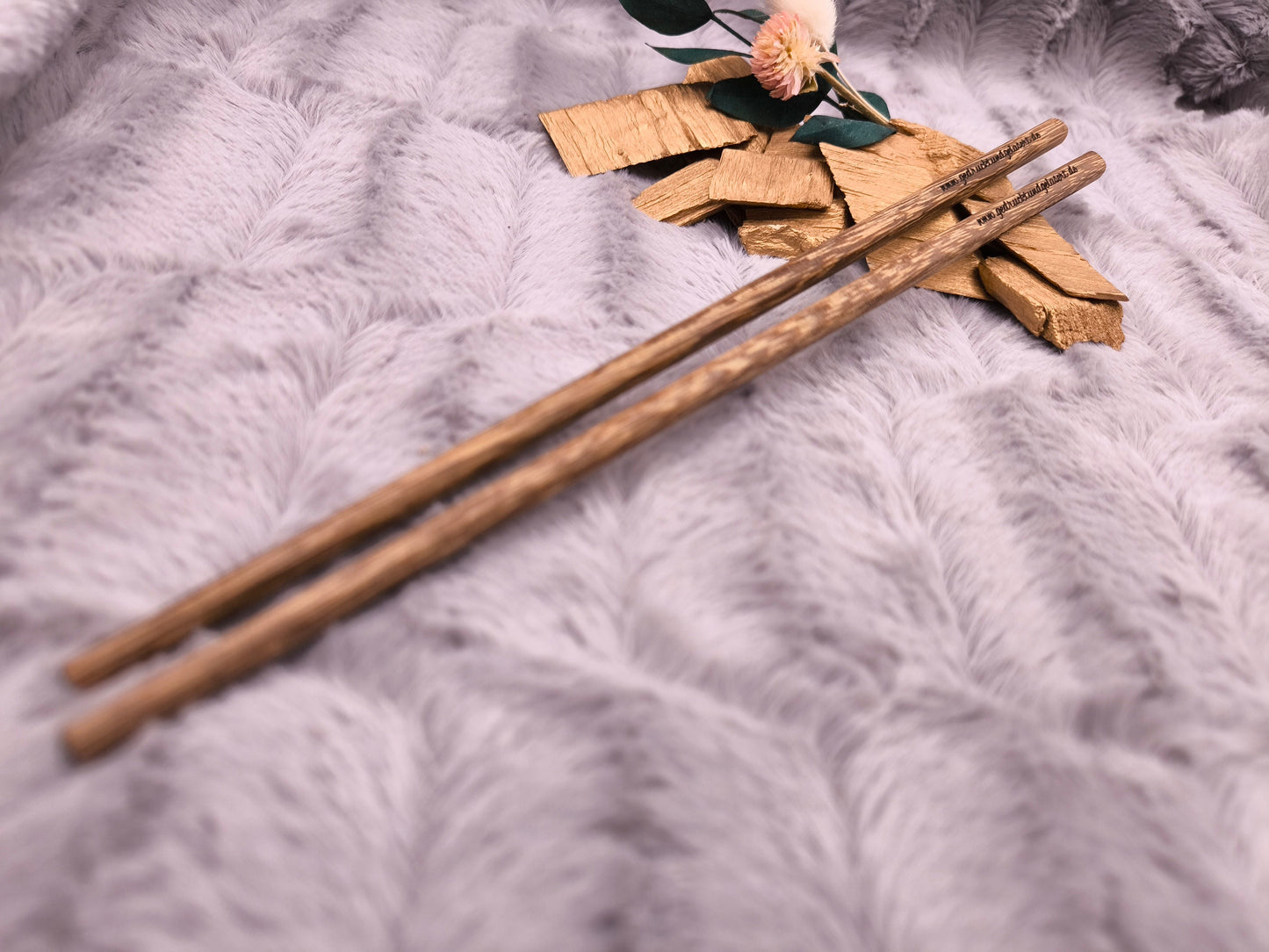 2 Chopsticks personalisiert Holz 1 Paar mit Wunschgravur 25 cm Geschenk Essstäbchen