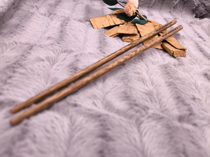 2 Chopsticks personalisiert Holz 1 Paar mit Wunschgravur 25 cm Geschenk Essstäbchen