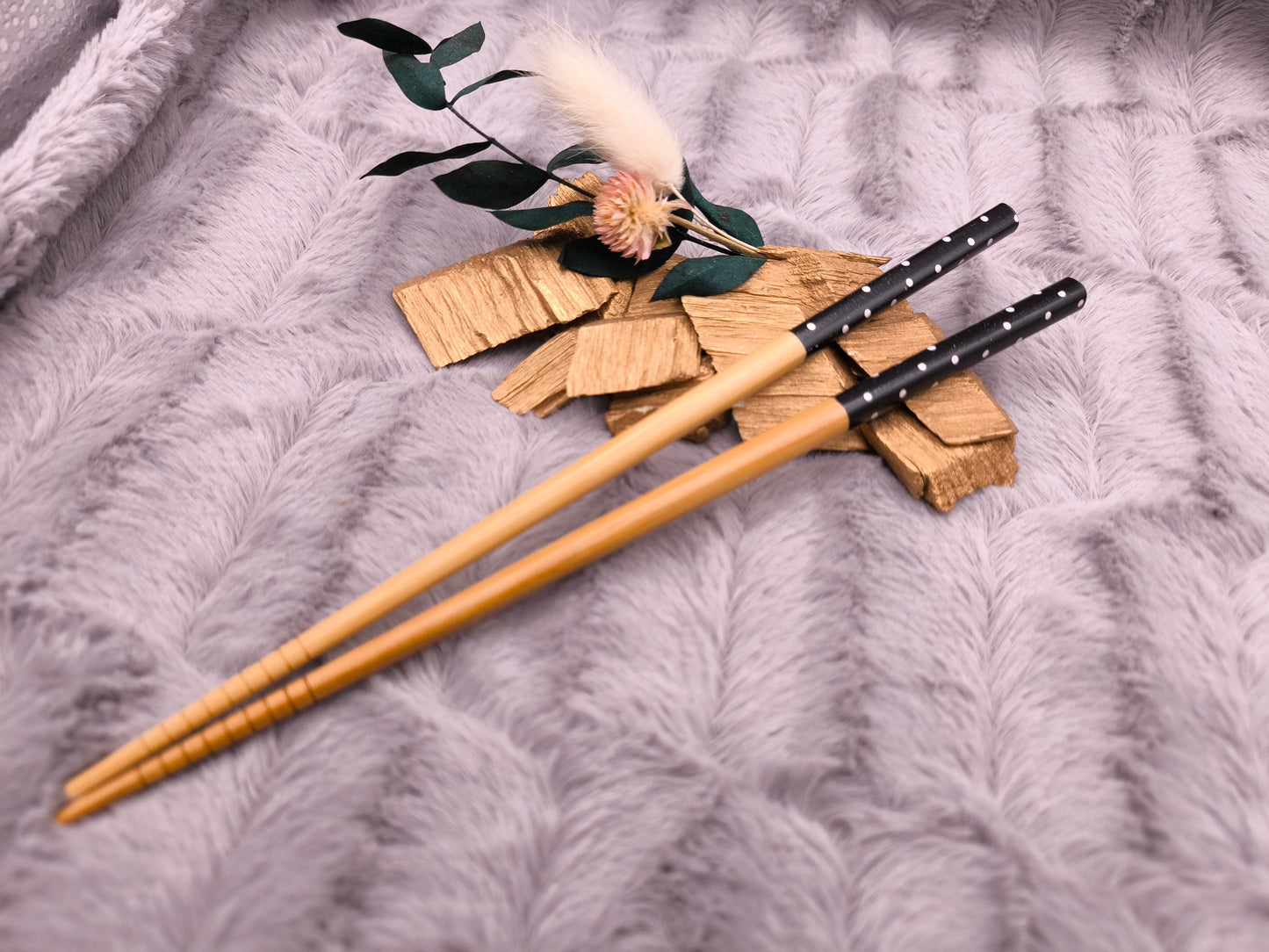 2 Chopsticks personalisiert Essstäbchen 1 Paar Bambus 22,5 cm 5 Motive Wunschgravur China Essen Food Sushi Geschenk