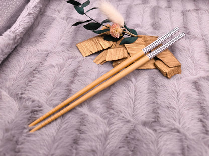 2 Chopsticks personalisiert Essstäbchen 1 Paar Bambus 22,5 cm 5 Motive Wunschgravur China Essen Food Sushi Geschenk