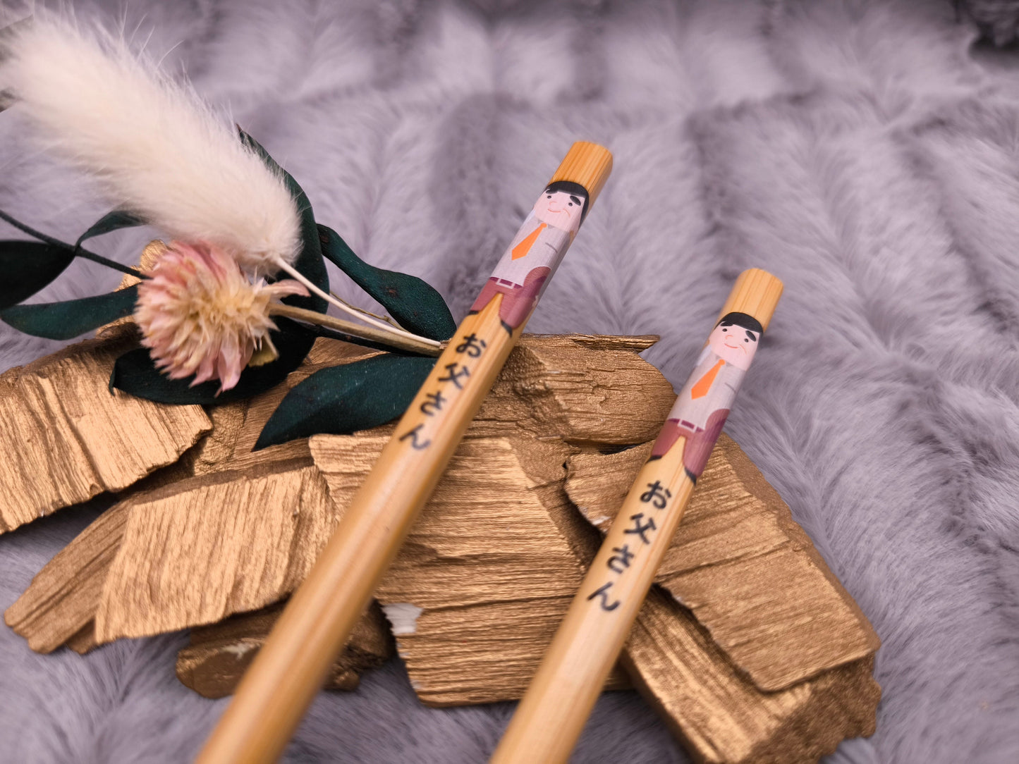 Personalisierte Essstäbchen mit Gravur | Bambus Chopsticks mit Name | Inkl. Gratis 3D-Druck Halter | Individuelles Geschenk Sushi Liebhaber