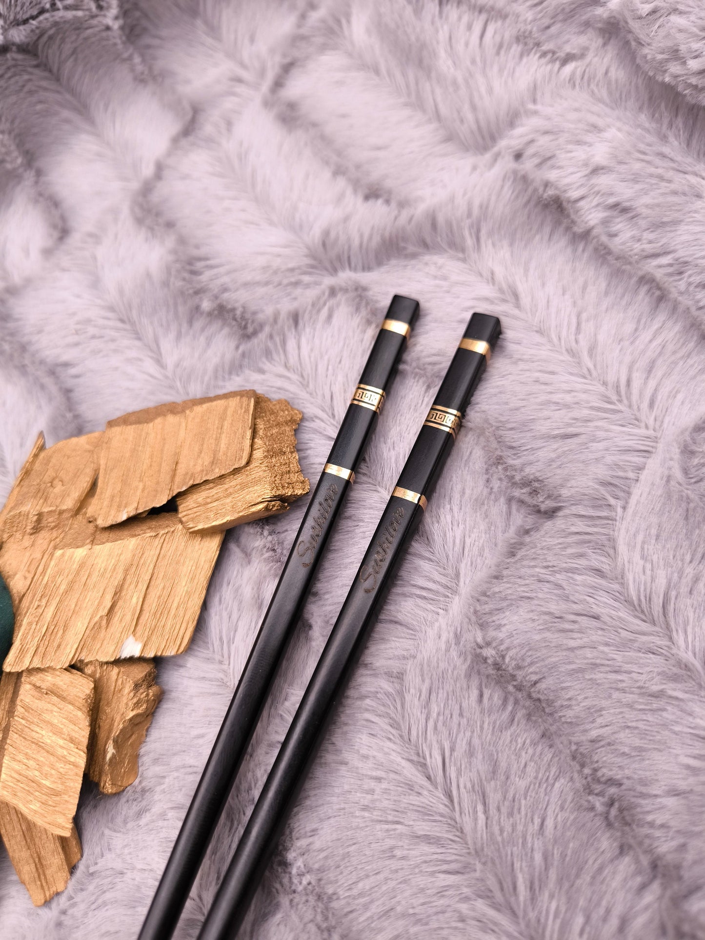 1 Paar Chopsticks personalisiert 2 Stück Essstäbchen mit Gravur 24 cm Geschenk Wunschgavur
