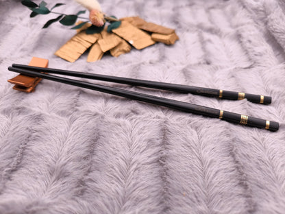 1 Paar Chopsticks personalisiert 2 Stück Essstäbchen mit Gravur 24 cm Geschenk Wunschgavur
