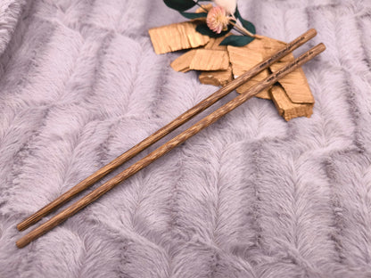 2 Chopsticks personalisiert Holz 1 Paar mit Wunschgravur 25 cm Geschenk Essstäbchen