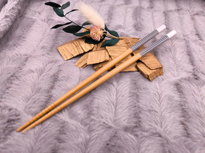 2 Chopsticks personalisiert Essstäbchen 1 Paar Bambus 22,5 cm 5 Motive Wunschgravur China Essen Food Sushi Geschenk