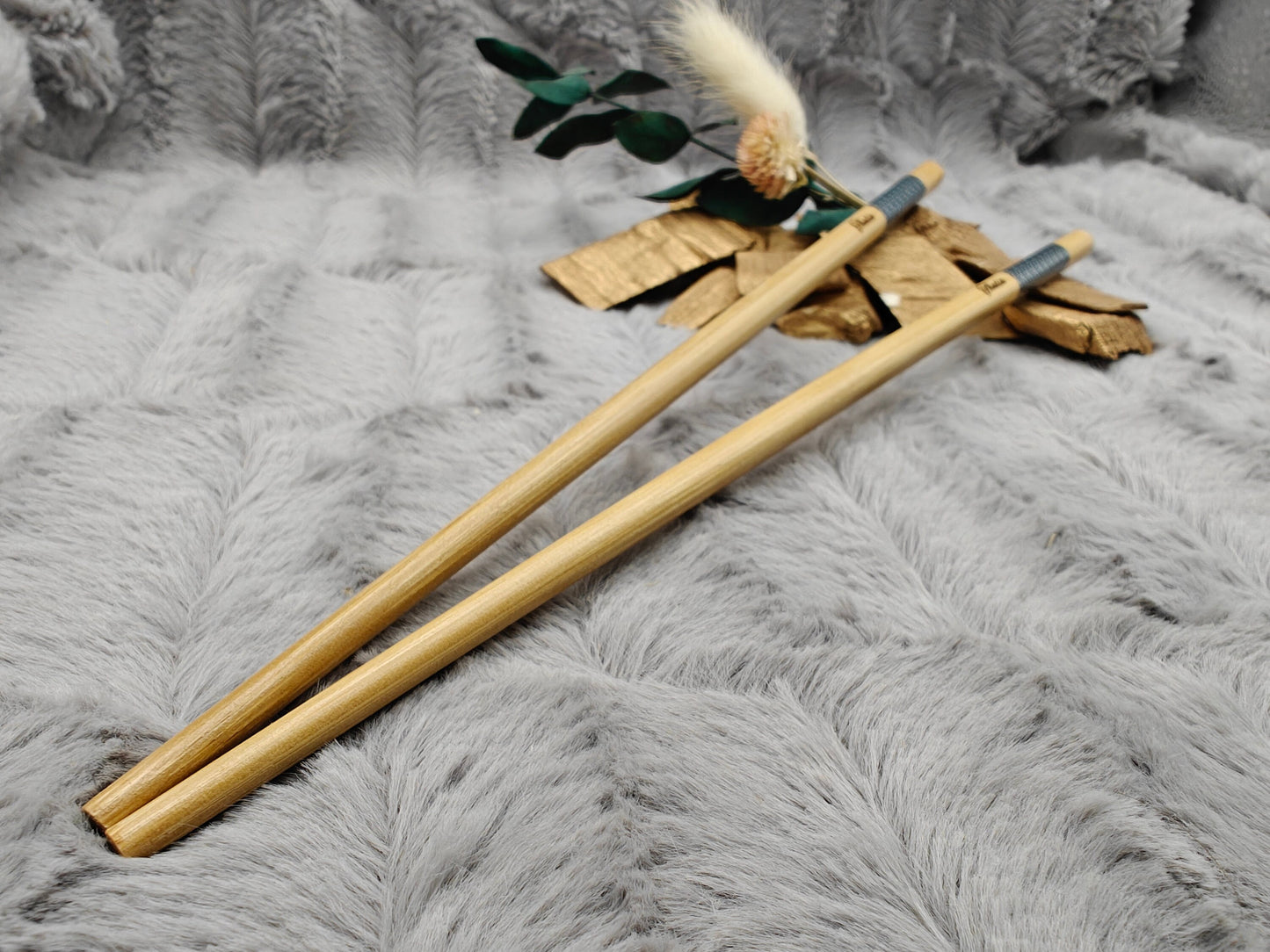 2 Chopsticks personalisiert mit Muster Essstäbchen 1 Paar Bambus 24 cm Wunschgravur China Essen Food Sushi Geschenk