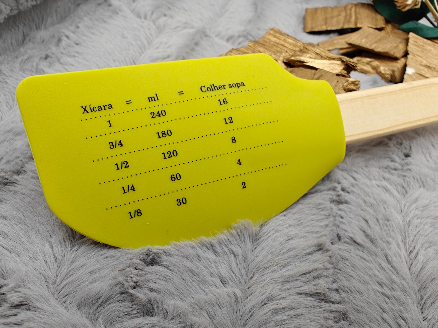 Teigschaber Silikonspatel XXL Zitrone personalisiert Holz Spatel  backen kochen grillen ca. 29 cm lang