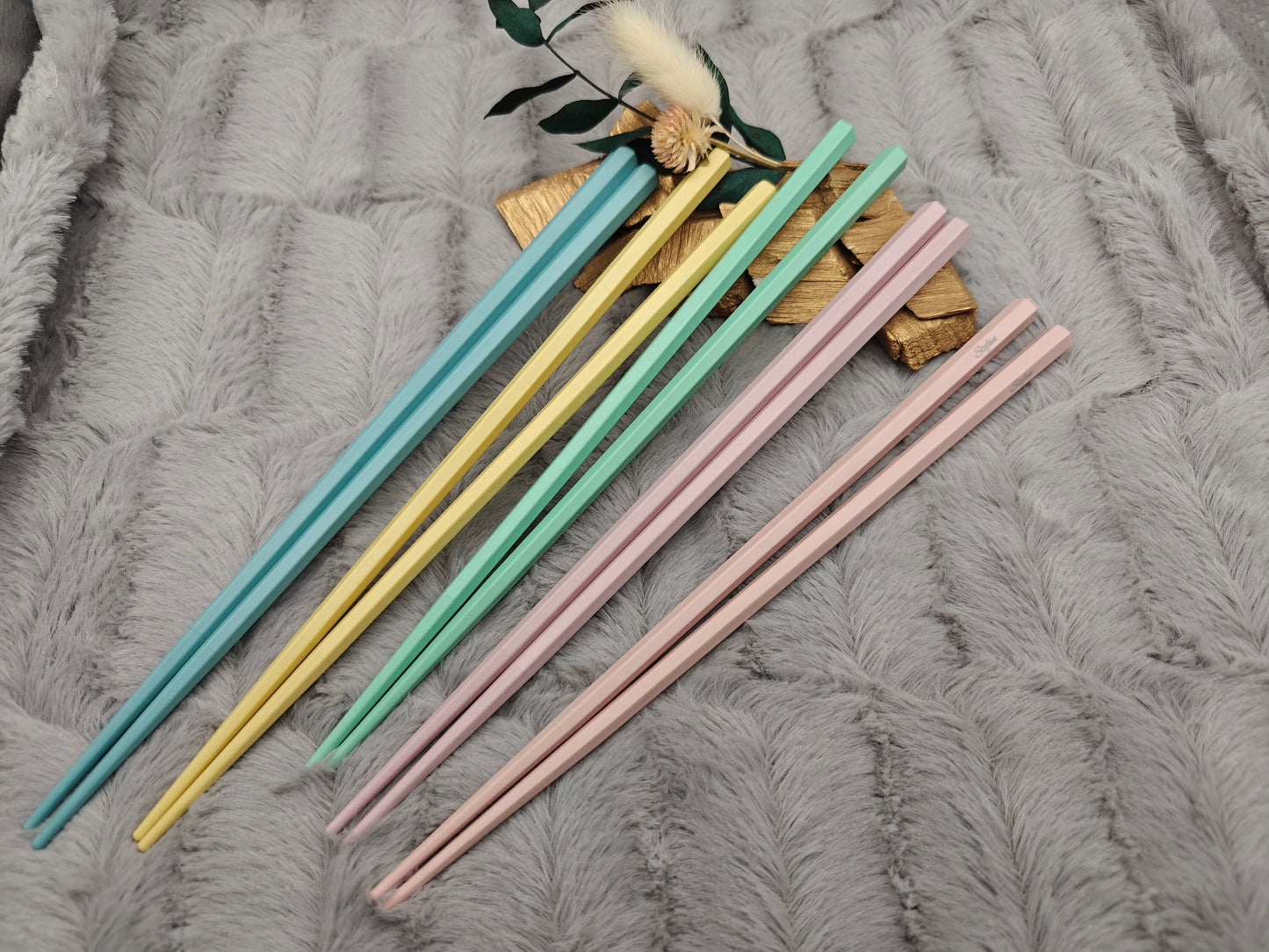 Chopsticks personalisiert Pastell 5 Farben zur Wahl Essstäbchen mit Wunschgravur 23 cm Geschenk