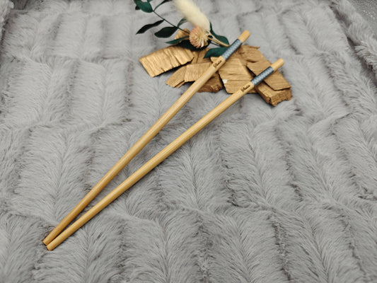 2 Chopsticks personalisiert mit Muster Essstäbchen 1 Paar Bambus 24 cm Wunschgravur China Essen Food Sushi Geschenk
