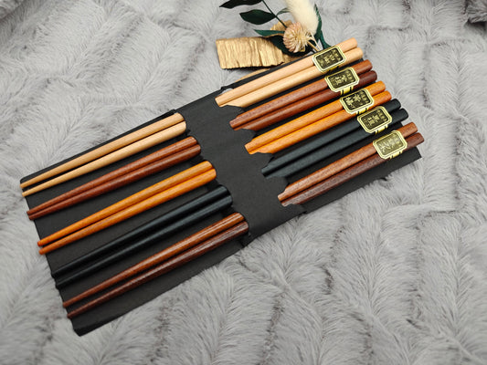 2 Chopsticks personalisiert Essstäbchen 1 Paar 22,5 cm 5 Holzarten Wunschgravur China Essen Food Sushi Geschenk