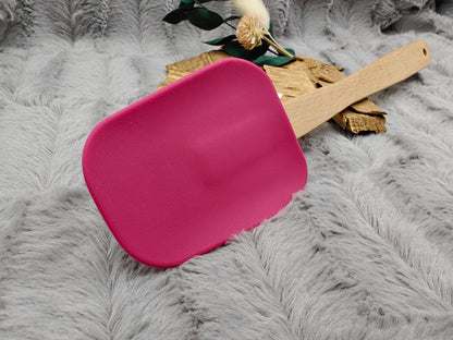 Teigschaber Silikonspatel Spatel XL lila  backen, kochen uvm. ca. 26,5 cm lang mit Wunschgravur personalisiert Geschenk