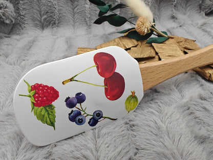 Teigschaber Silikonspatel personalisiert Früchtetraum Berry  backen, kochen ca. 25 cm lang mit Wunschgravur personalisiert Geschenk