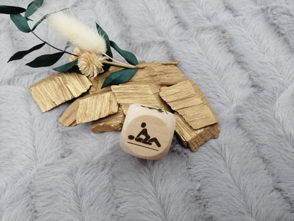 Liebeswürfel groß Holz mit 6 verschiedenen Stellungen Geschenk Sex Geschenkidee 3x3 cm