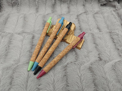Kugelschreiber personalisiert aus Kork mit Gravur 4 Farben zur Wahl Kuli Stift Gastgeschenk Geschenk