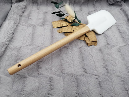 Silikonspatel XXXL personalisiert Keks Weihnachten Teigschaber backen kochen ca. 32 cm lang mit Wunschgravur Geschenk Küchenhelfer