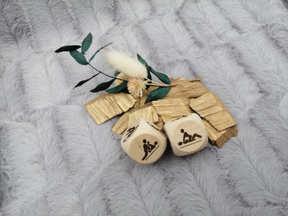 Liebeswürfel groß Holz mit 6 verschiedenen Stellungen Geschenk Sex Geschenkidee 3x3 cm